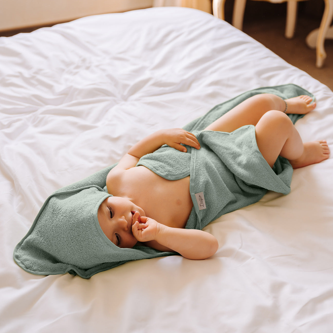 Cape de bain
- Taille unique (0–2 ans)- Sauge- Coton classique - Dalfilo