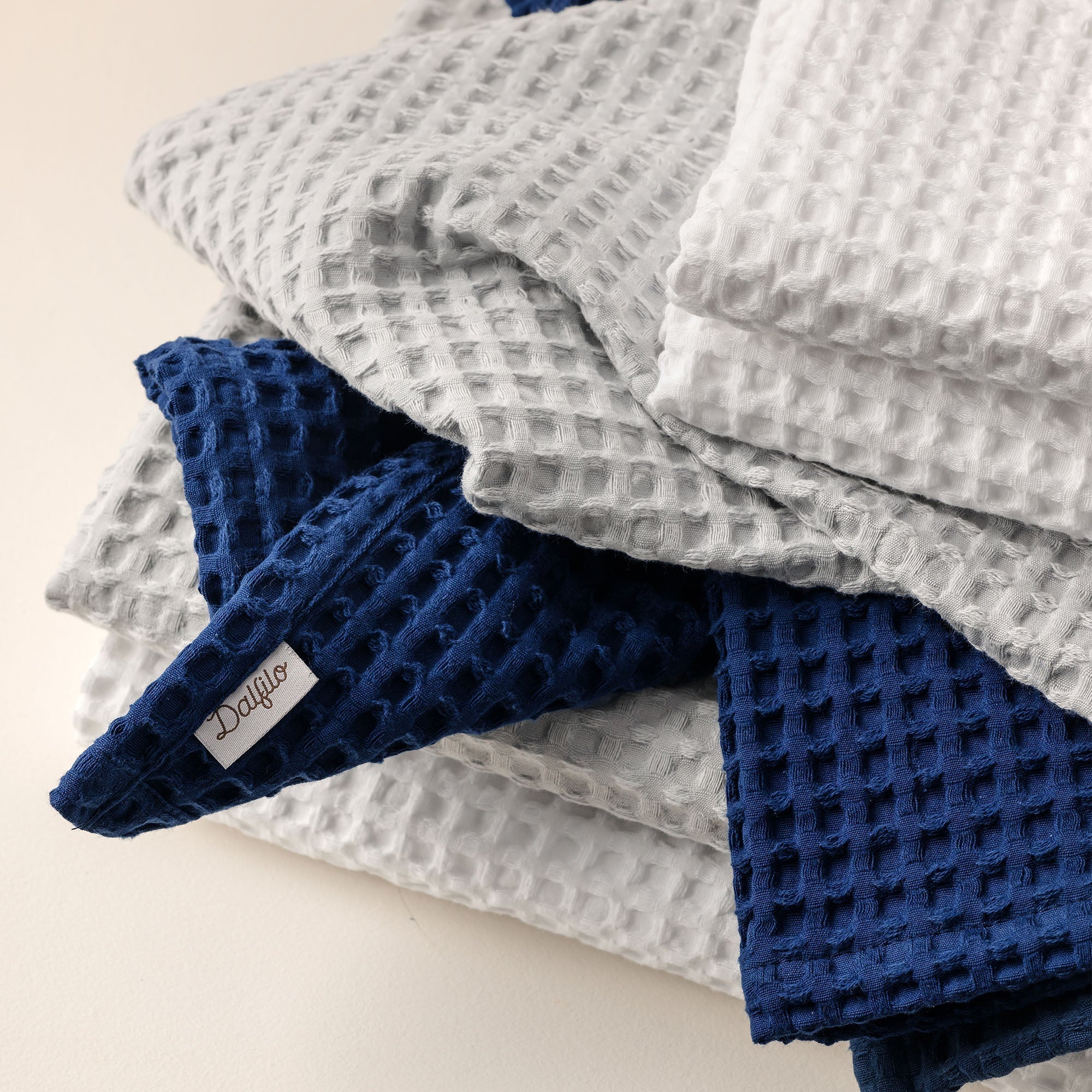 Ensemble Nid d'abeille – 3 pièces
- Taille unique- Blanc- Coton nid d'abeille - Dalfilo