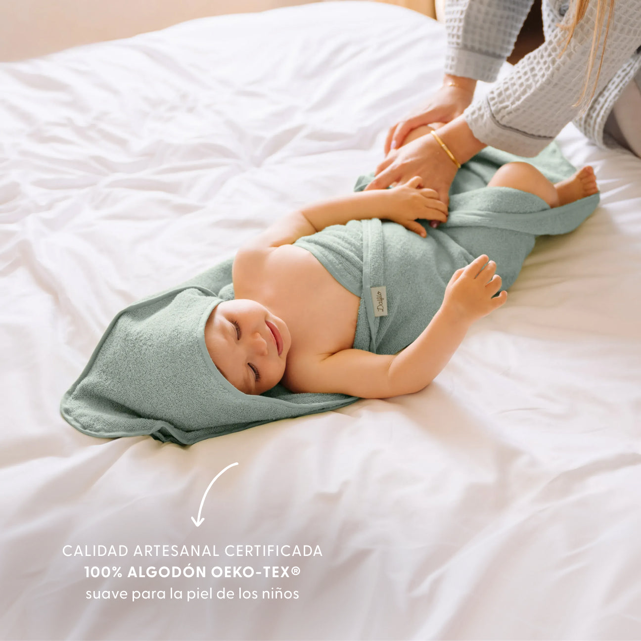 Cape de bain
- Taille unique (0–2 ans)- Sauge- Coton classique - Dalfilo